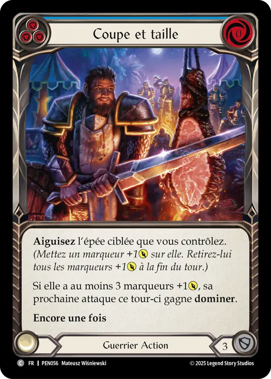 Card: Cut n' Carve (blu)