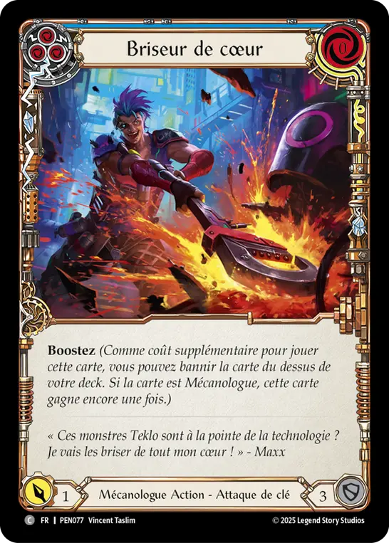 Card: Heart Wrencher (blu)