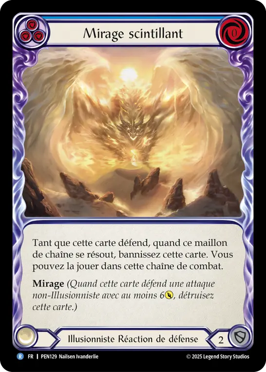 Card: Shimmering Mirage (blu)