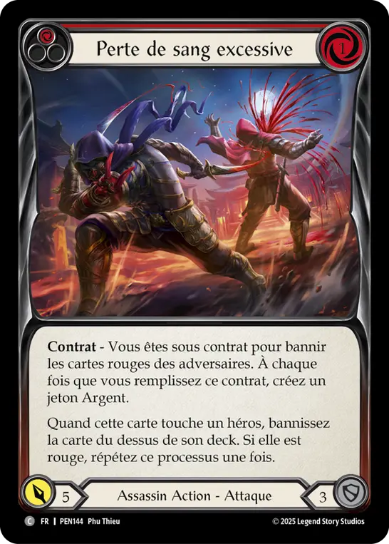 Card: Excessive Bloodloss (red)