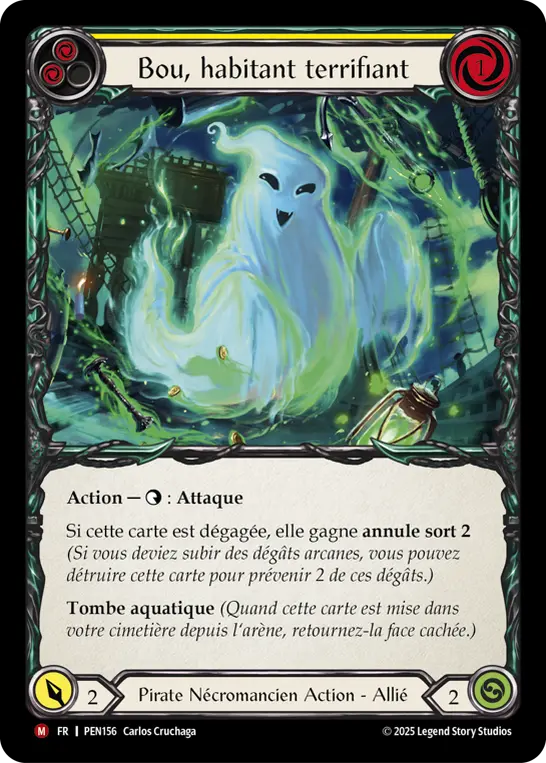 Card: Boo, Resident Spook (yel)