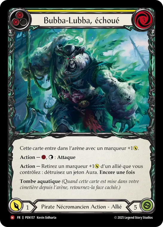 Card: Bubba-Lubba, Run Aground (yel)