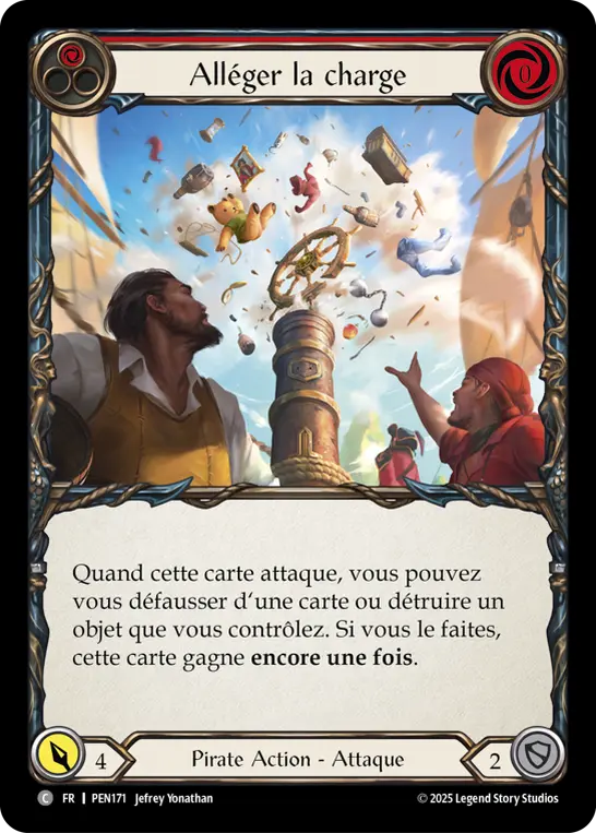 Card: Lighten the Load (red)