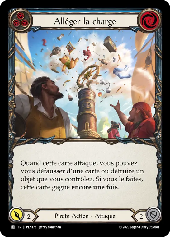 Card: Lighten the Load (blu)