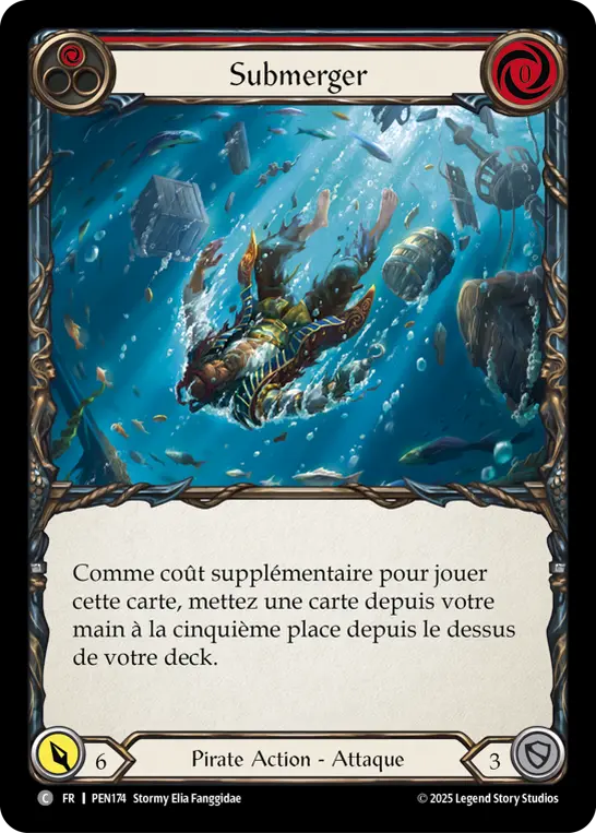 Card: Submerge (red)