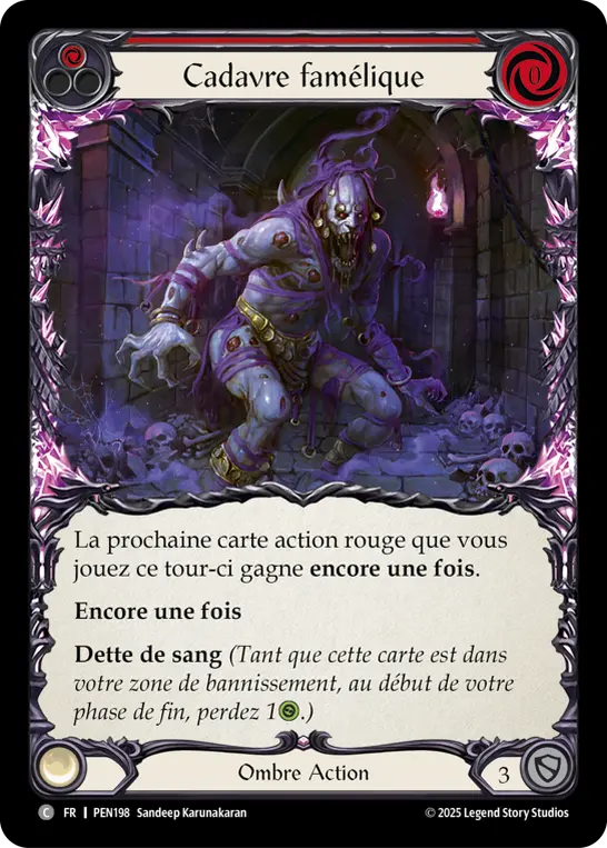 Card: Fasting Carcass (red)