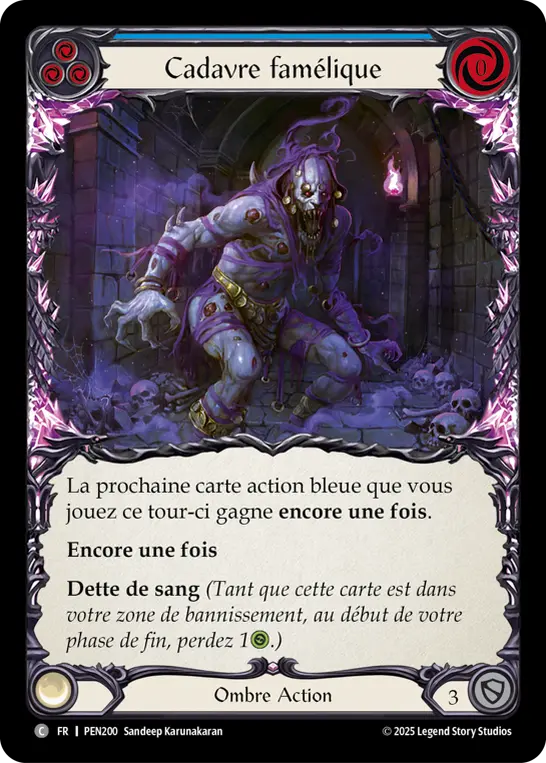 Card: Fasting Carcass (blu)