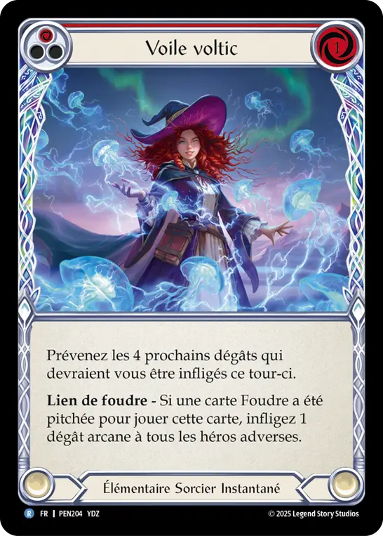 Card: Voltic Veil (red)