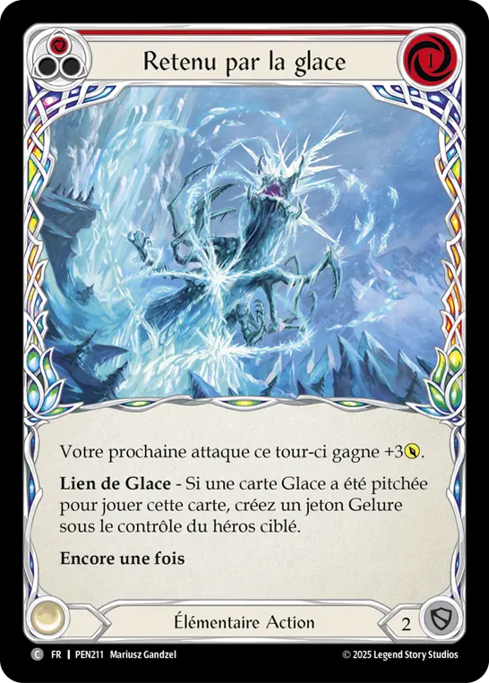 Card: Laden with Frost (red)