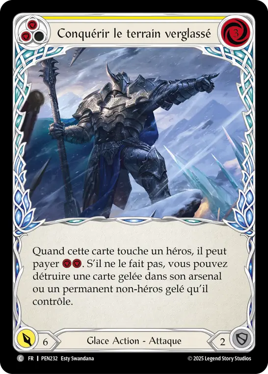 Card: Conquer the Icy Terrain (yel)