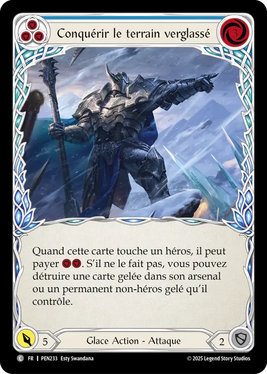 Card: Conquer the Icy Terrain (blu)