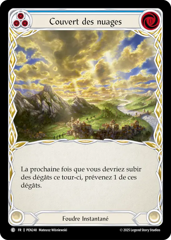 Card: Cloud Cover (blu)