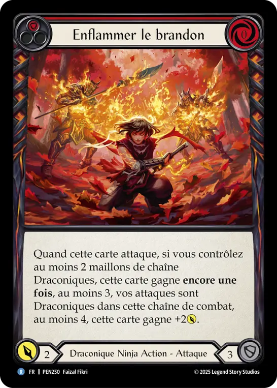 Card: Enflame the Firebrand (red)