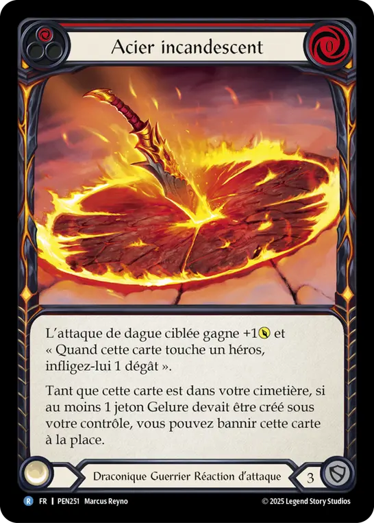Card: Smoldering Steel (red)