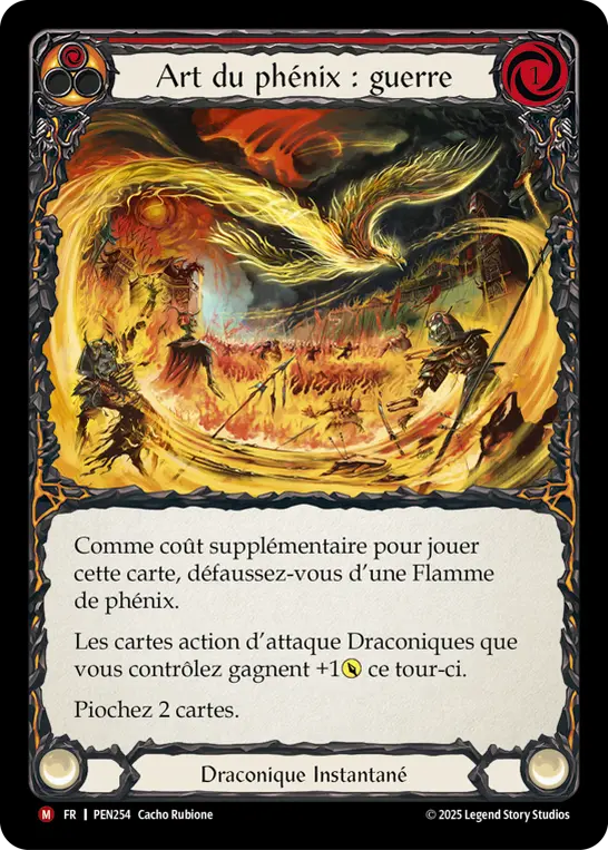 Card: Art of the Phoenix: War (red)