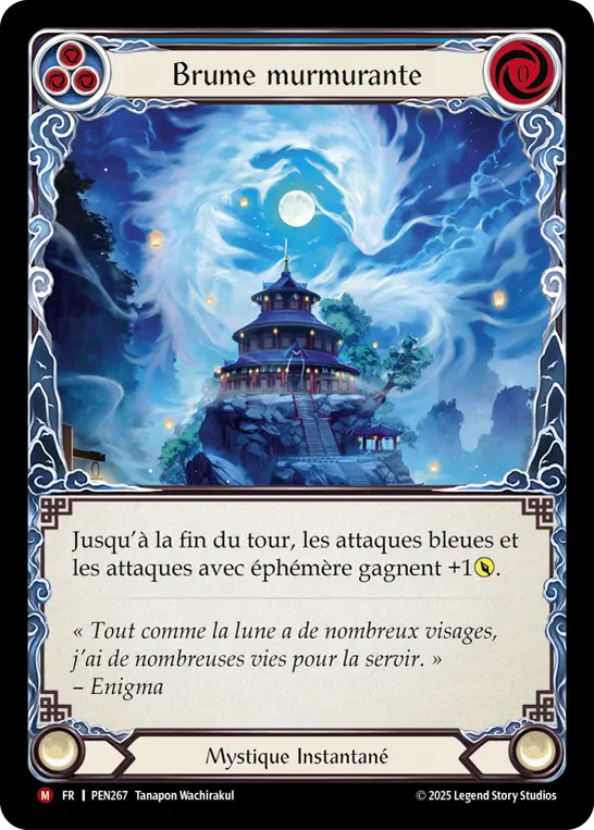 Card: Whispering Mist (blu)