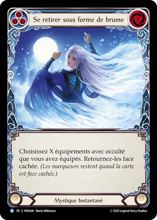 Card: Recede to Mistform (blu)