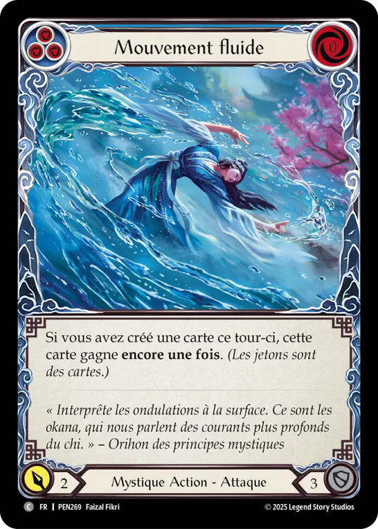 Card: Fluid Motion (blu)