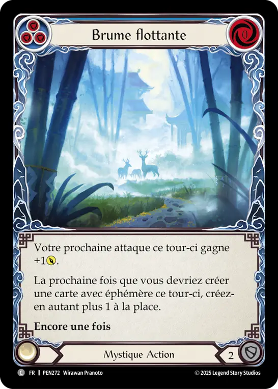 Card: Billowing Mist (blu)
