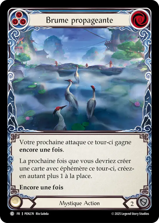 Card: Spreading Mist (blu)