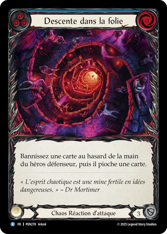 Card: Descend into Madness (blu)