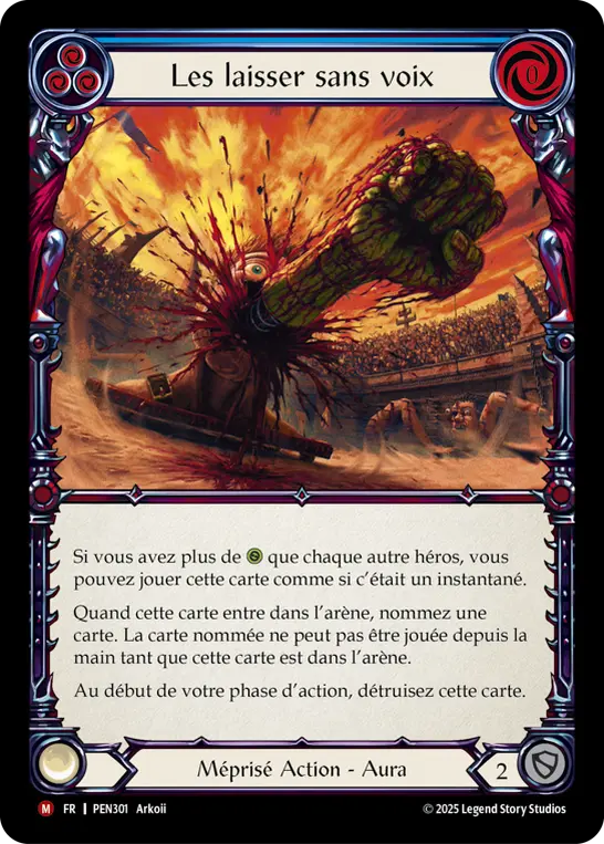 Card: Leave 'Em Speechless (blu)