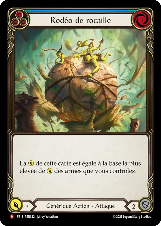 Card: Rockyard Rodeo (blu)