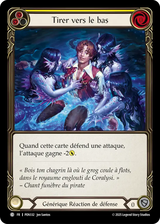 Card: Drag Down (yel)