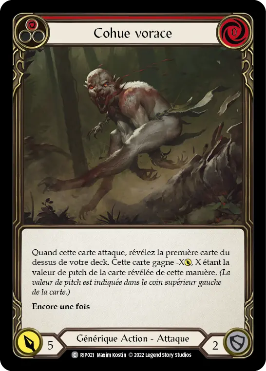Card: Ravenous Rabble (red)