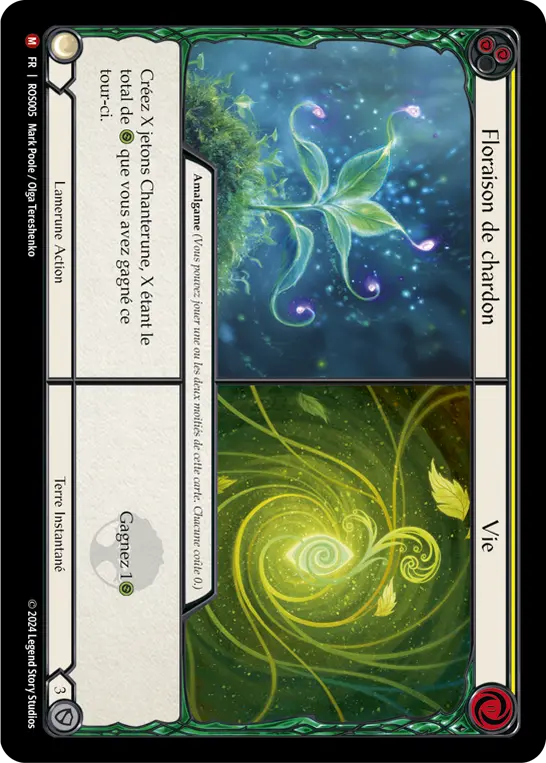 Card: Thistle Bloom||Life (yel)