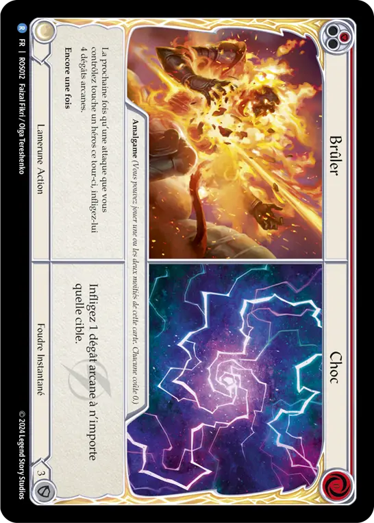 Card: Burn Up||Shock (red)