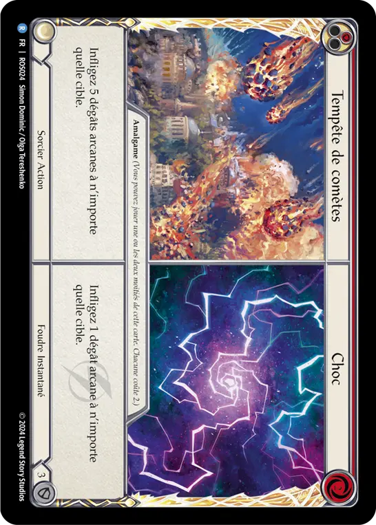 Card: Comet Storm||Shock (red)
