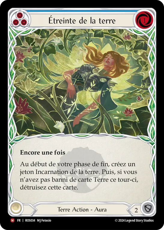 Card: Earth's Embrace (blu)