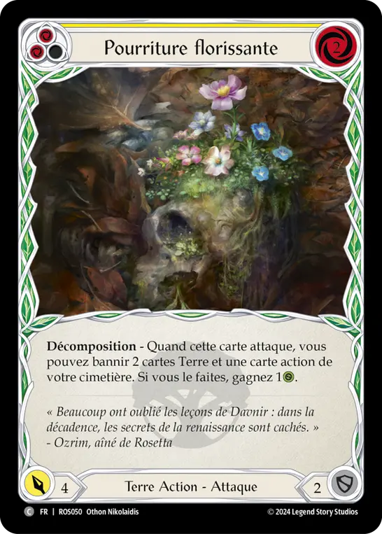 Card: Blossoming Decay (yel)