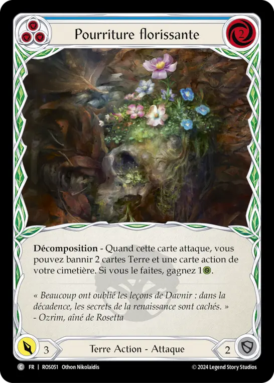 Card: Blossoming Decay (blu)