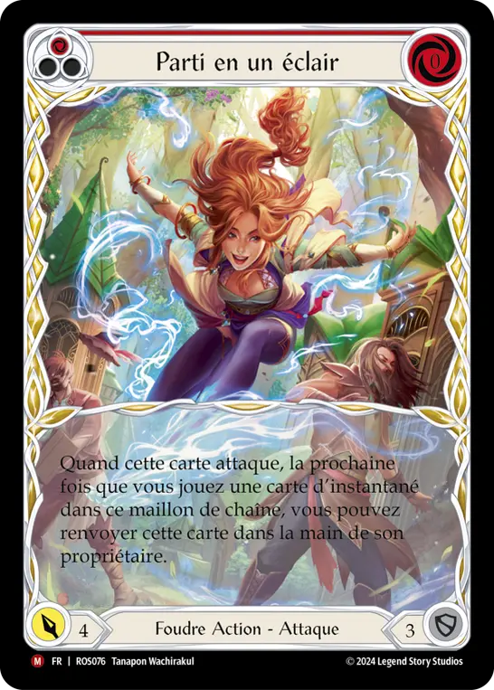 Card: Gone in a Flash (red)