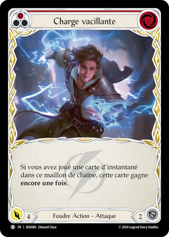 Card: Flittering Charge (red)