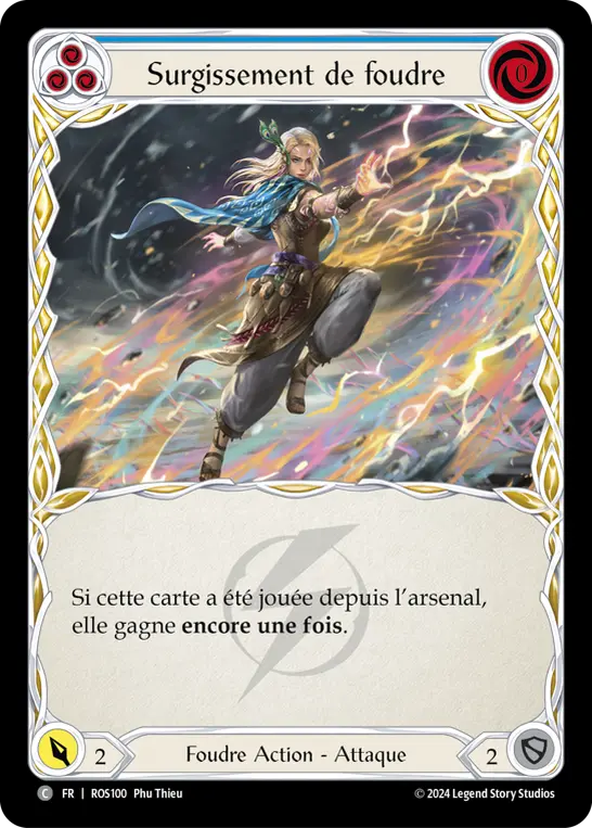 Card: Lightning Surge (blu)