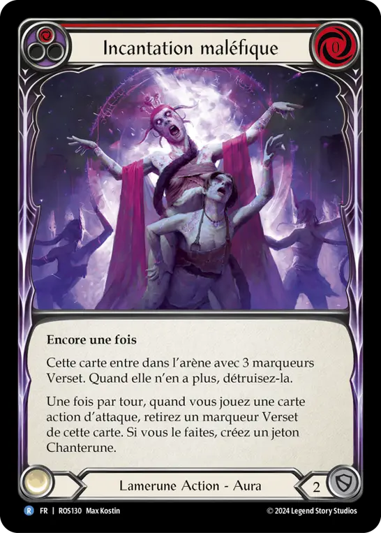 Card: Malefic Incantation (red)