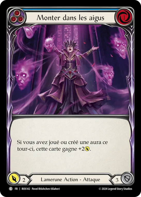 Card: Hit the High Notes (blu)