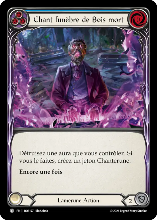 Card: Deadwood Dirge (blu)