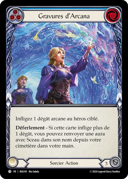 Card: Etchings of Arcana (blu)