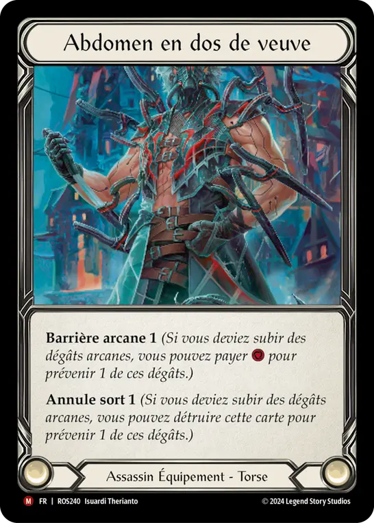 Card: Widow Back Abdomen