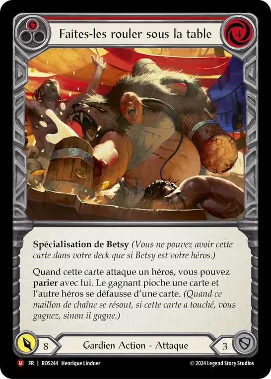 Card: Drink 'Em Under the Table (red)