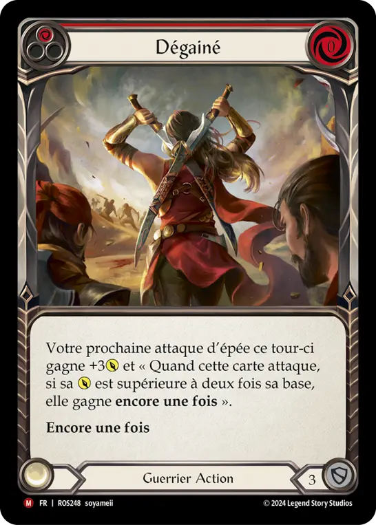 Card: Unsheathed (red)