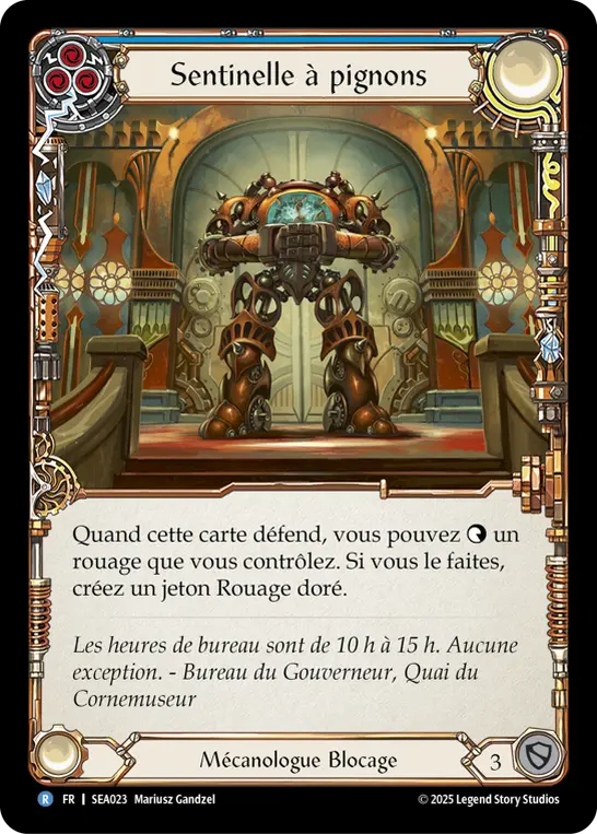 Card: Pinion Sentry (blu)