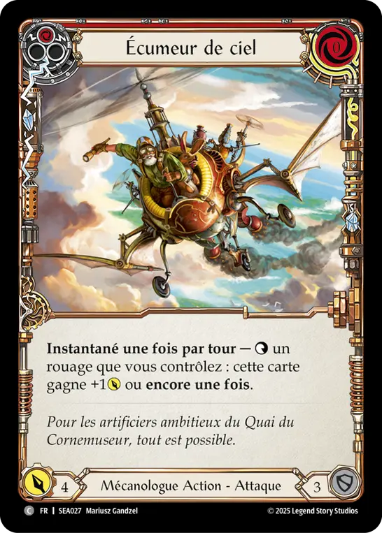 Card: Sky Skimmer (red)