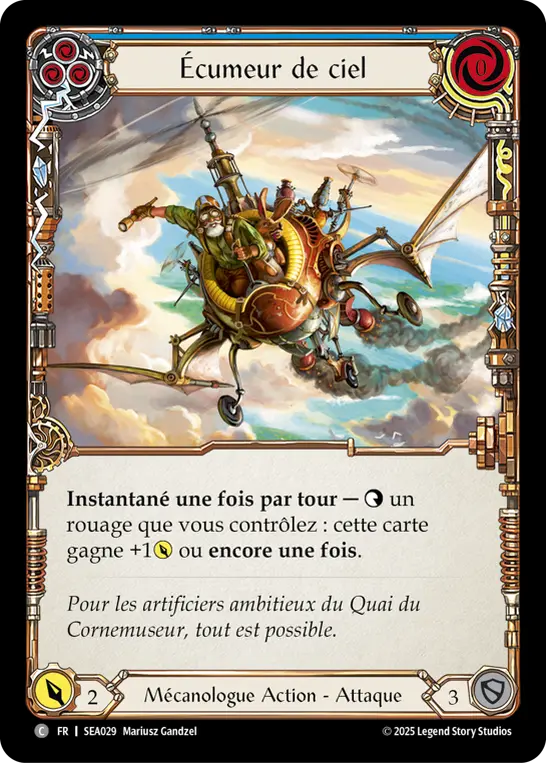 Card: Sky Skimmer (blu)