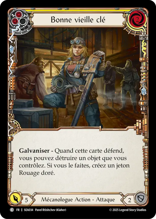 Card: Tough Old Wrench (yel)