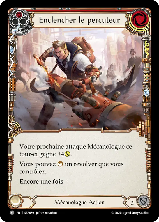 Card: Draw Back the Hammer (red)